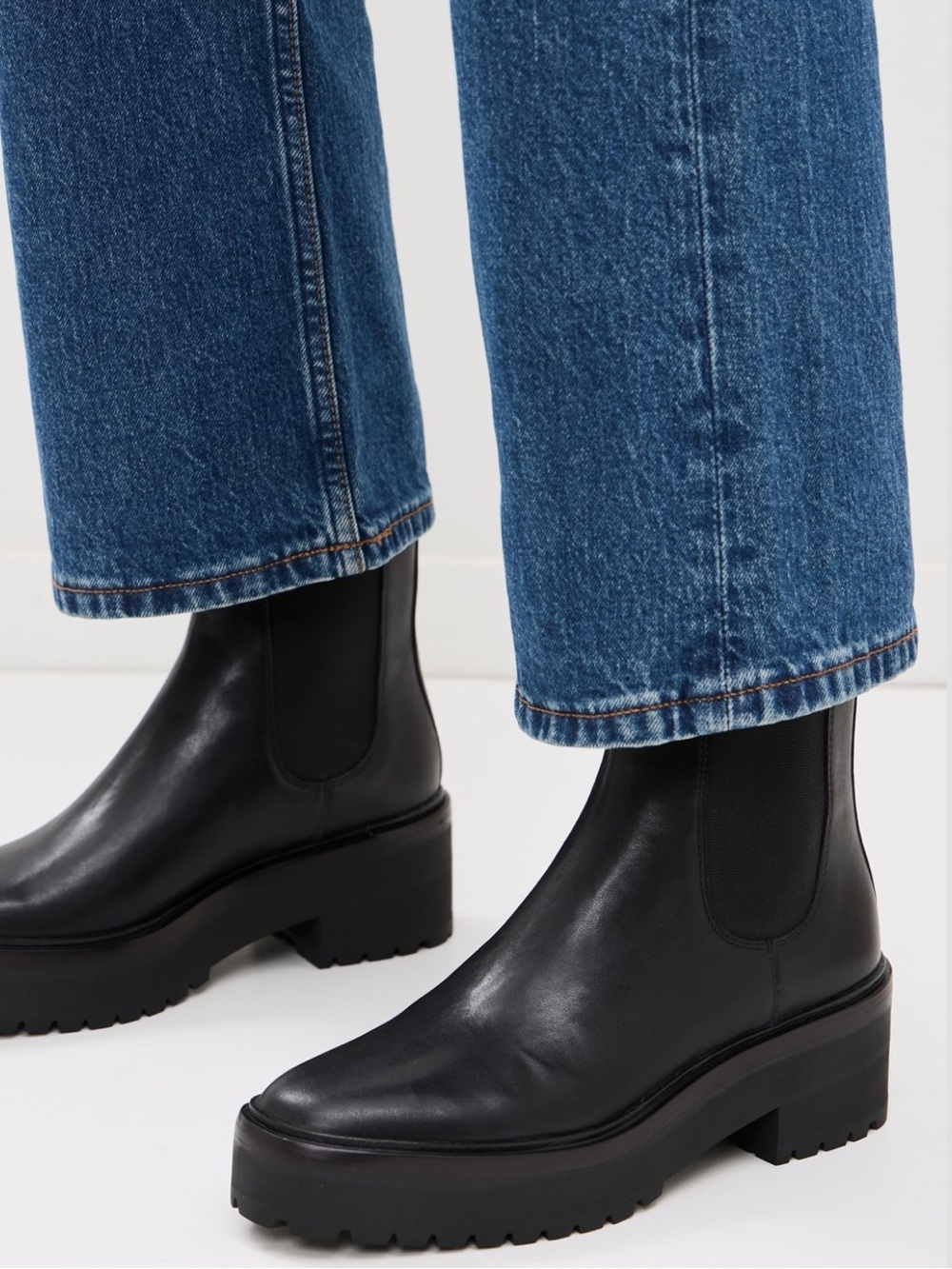 Loeffler Randall
Reggie Rubber Sole Chelsea Boots black 
$450 Sz  11.5 US 11 new